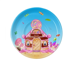 Candyland Theme Party Supplies 7 Inch Plate